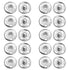 Snap Buttons for Clothes, Heavy Duty Metal Snaps for Fabric, 15mm Metal Sewing Snaps, Press Studs for Sewing Clothes Jeans Handbag DIY Craft Projects (Silver/10 Sets) 0.59 Inches 0.59" Silver
