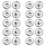 Snap Buttons for Clothes, Heavy Duty Metal Snaps for Fabric, 15mm Metal Sewing Snaps, Press Studs for Sewing Clothes Jeans Handbag DIY Craft Projects (Silver/10 Sets) 0.59 Inches 0.59" Silver*30 Set