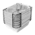 50 Pcs Disposable Aluminum Baking Pans,Rectangular Foil Trays for Grilling and Baking,Oven-Safe and Eco-Friendly,Perfect for Brownies,Lasagna,or Outdoor BBQ,No Cleanup Needed. Silver