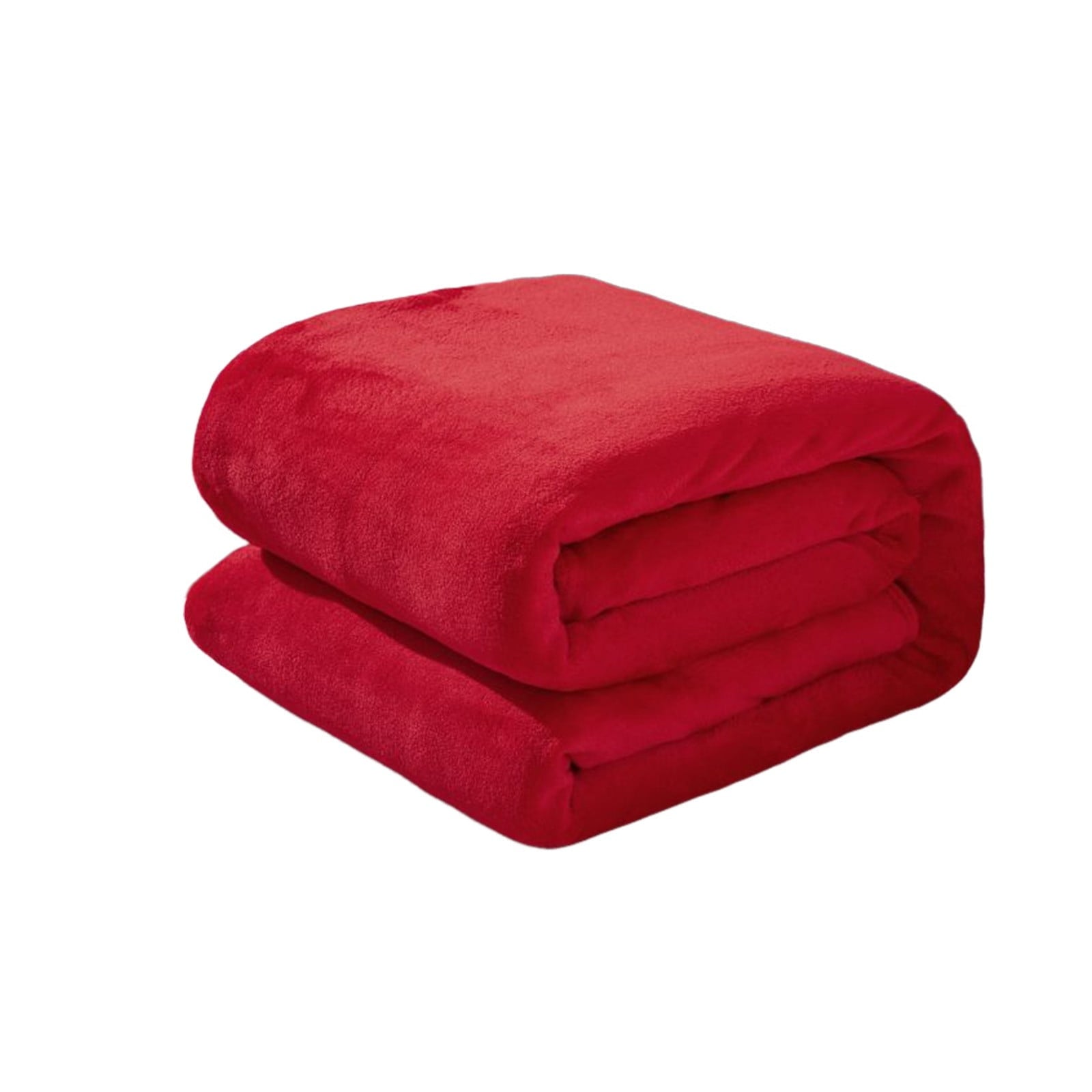 Fleece Throw Blanket for Couch,Super Soft Fuzzy Flannel Throw for Sofa, Luxury Plush Microfiber Bed Blanket, Cozy Home Decorative Velvet Gift Blanket,Fuzzy and Anti-Static(Grey 70x100cm) Red 70x100cm