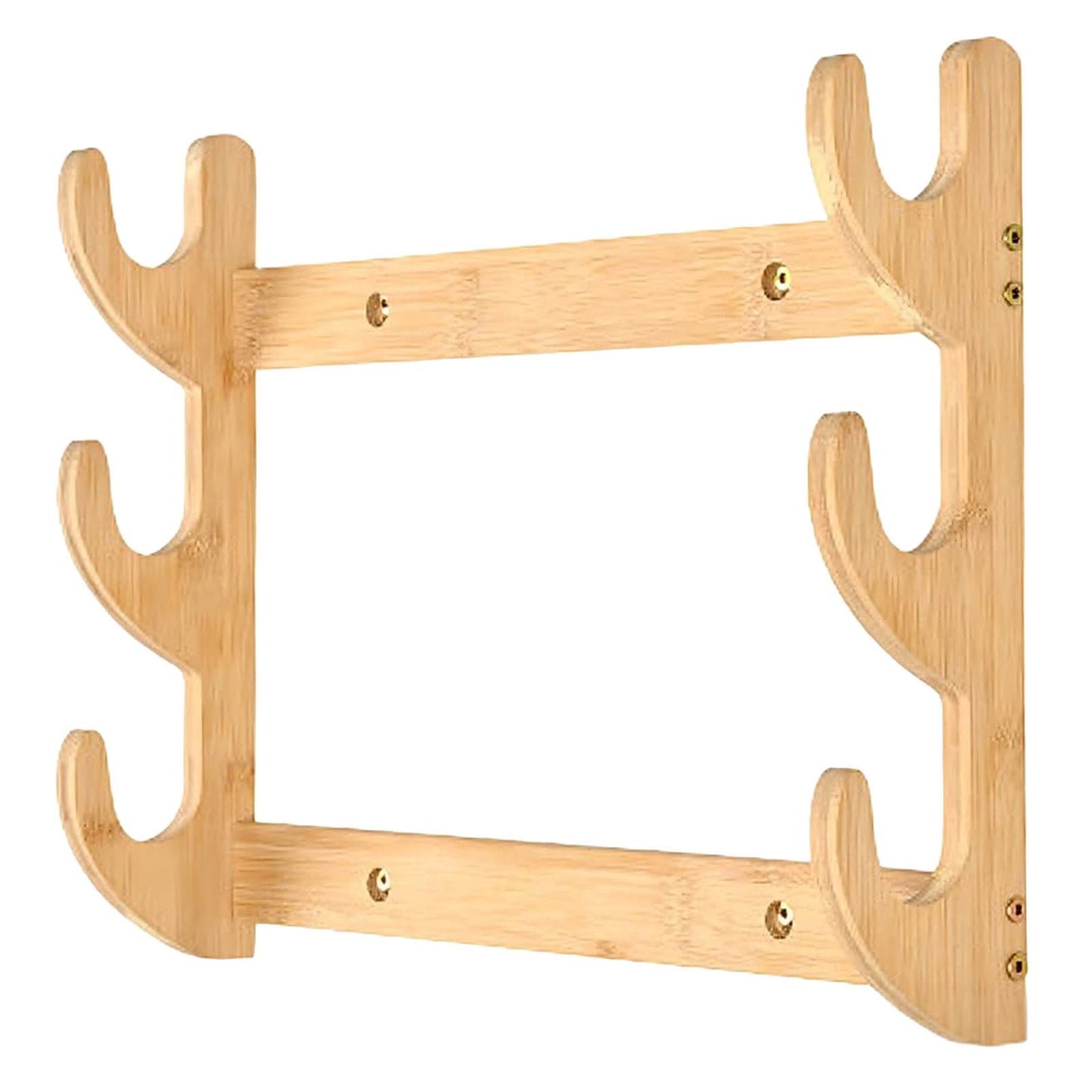 Bow Rack, Wall Mount Sword Holder, Wooden Wall Mount Bow Hanger Heavy Duty Archery Bows Wall Holder for Compound & Recurve Bows, Only Rack, 1 Pcs, 15.35x11.81x1.57 15.35" x 11.81" x 1.57" Beige