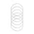30 oz Replacement Rubber Lid Ring, 3.15 Inch Diameter Gasket Seals, White Lid Gasket Rings for Insulated Stainless Steel Tumbler, 6 Pcs 3.15" Clear*6