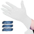 Nitrile Disposable Single Use Safety Gloves,Sustainable,Disposable Nitrile Gloves Food Grade Catering Kitchen Household Beauty Rubber Nitrile Gloves,(1 Box/50 Gloves) White