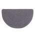 Entrance Semicircular Floor Mat,Non-Slip Outdoor and Indoor Carpet with Moisture-Proof Backing,Durable Polyester Fabric for Safety and Warmth,Ideal for Doorways,Bathrooms,and Home Entryways Gray