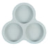 1 Pcs Silicone Egg Cups for Air Fryer,3-Cavity Cupcake Baking Tray,Round Silicone Baking Tools,Round Silicone Ramekins,for Sandwiches,Non-Stick Tray for Baking Accessories,(Dark Gray,9.06x8.46 in) Gray