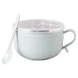 5.5'x3.74' Soup Mugs with Handles,Food Grade Heat-Resistant Bowl,Plastic Bowls Mugs with Handles for Coffee Cereal Snacks,Microwave and Dishwasher Safe Soup Cups for Cereal,Coffee,Travel(Pink) Green