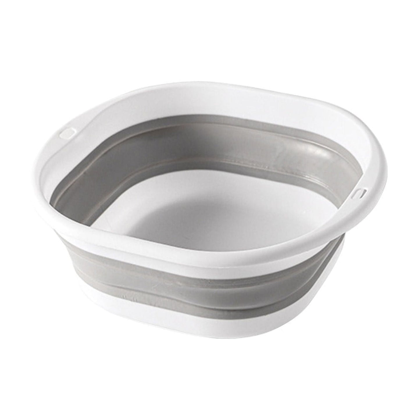 Foldable Massage Foot Bath Bucket with Retractable Design,Portable and Large Capacity for Home Use,Silicone Material with Anti-Slip Bottom,Heat Retention,Ideal for Relaxation and Spa. Gray