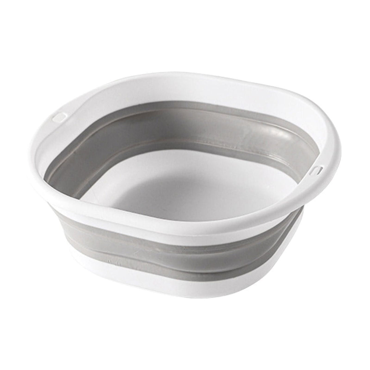Foldable Massage Foot Bath Bucket with Retractable Design,Portable and Large Capacity for Home Use,Silicone Material with Anti-Slip Bottom,Heat Retention,Ideal for Relaxation and Spa. Gray
