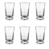 CCMAOLU 6-Piece Acrylic Shot Glass Set,Clear Plastic Glasses for Tequila,Vodka & Cocktails,Dishwasher Safe,Unbreakable for Bar,Kitchen,Wine Party & Camping,New Year Drinks