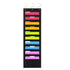 Black 10-pocket hanging wall file organizer