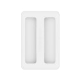 CCMAOLU Silicone Toaster Cover 2 Slice Wide Slot,Reusable Heat Resistance Bread Machine Topper Cover,Dirt Proof Sandwich Accessories That Fit Most Toasters,Simple Design Easy to Clean & Wipe White