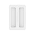 CCMAOLU Silicone Toaster Cover 2 Slice Wide Slot,Reusable Heat Resistance Bread Machine Topper Cover,Dirt Proof Sandwich Accessories That Fit Most Toasters,Simple Design Easy to Clean & Wipe White