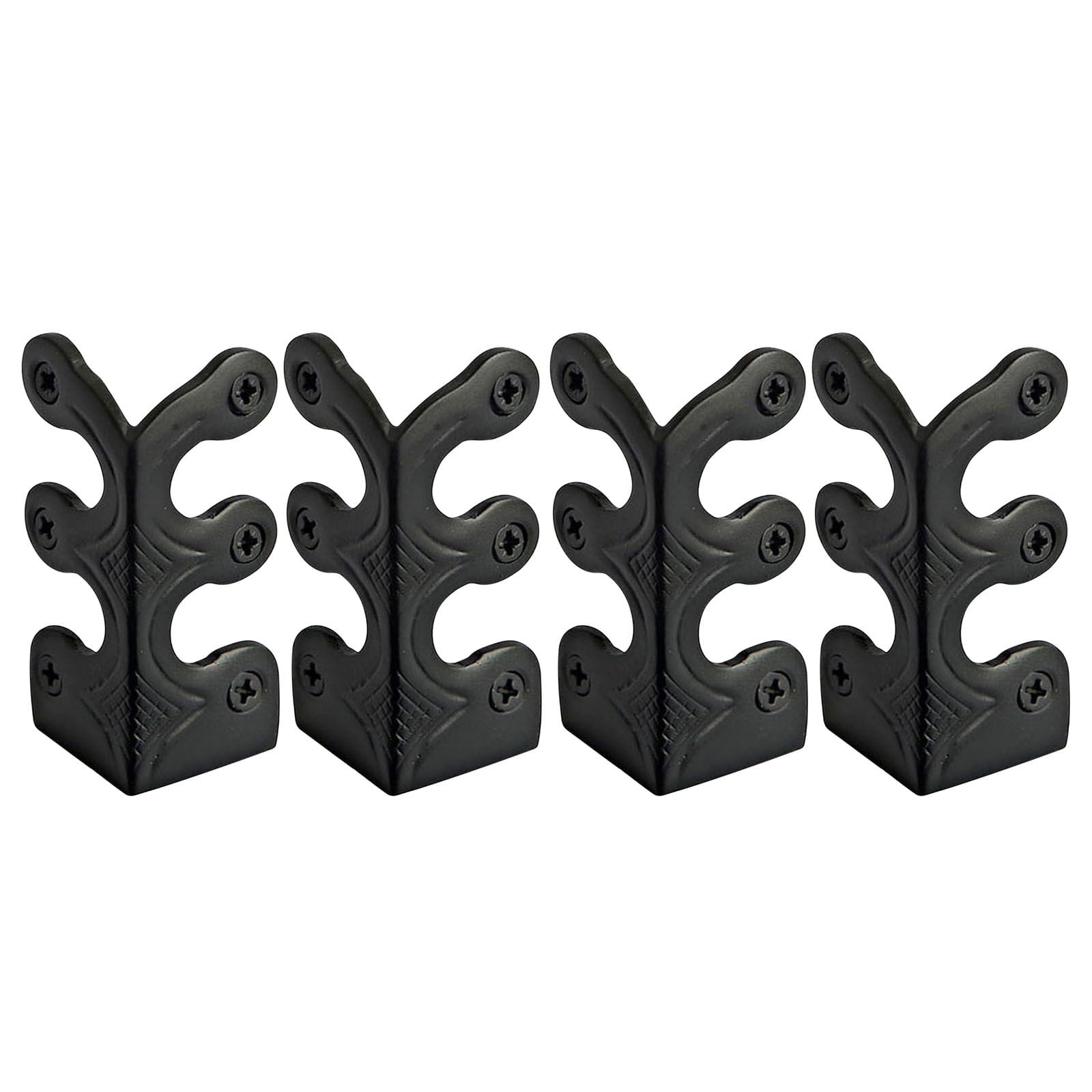 4-Pack Vintage Metal Corner Protectors,Solid Brass Decorative Protective Covers for Furniture & Walls,Easy-Install with Guide Holes,Durable & High-Strength Design for Tables,Cabinets & Skirting A