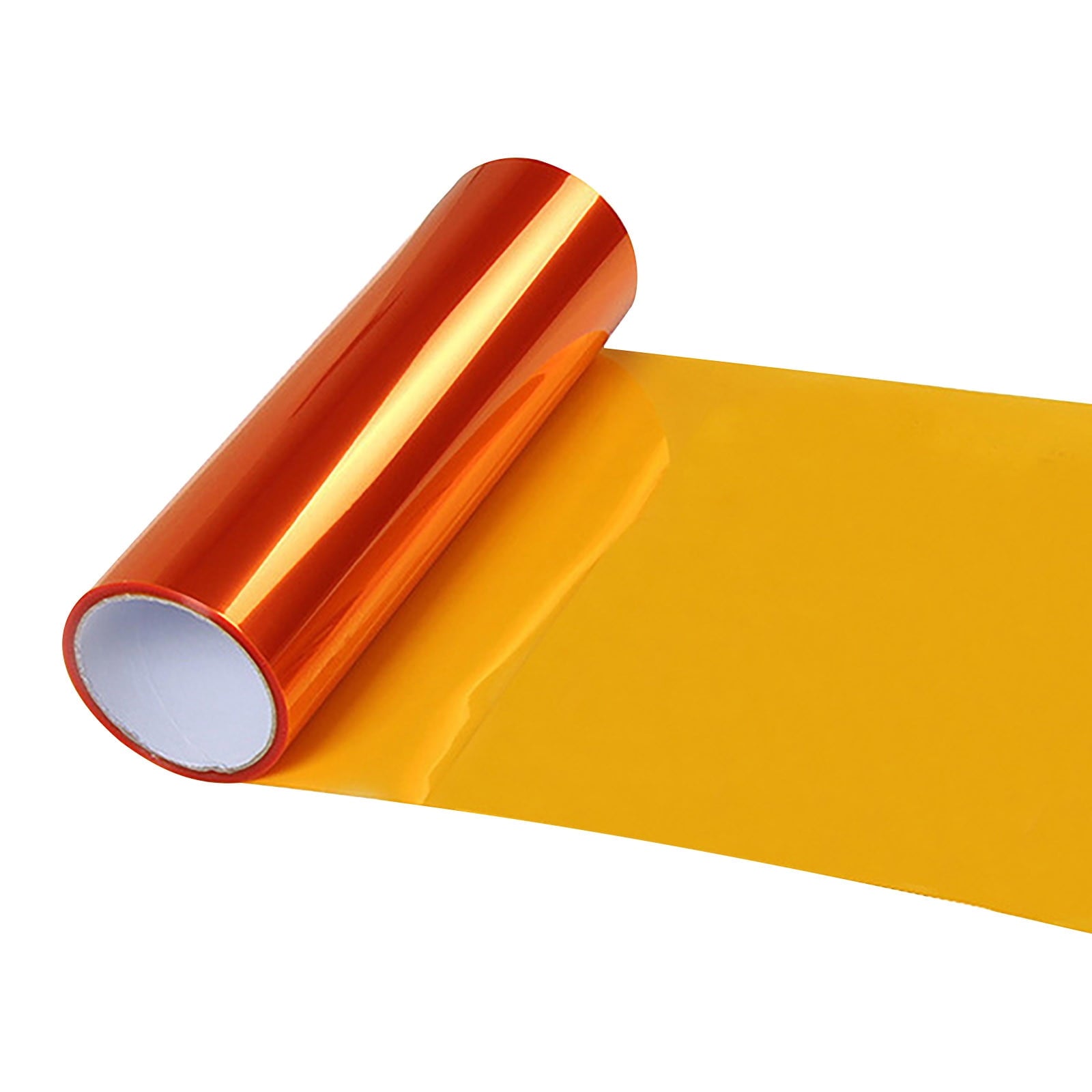 Car Headlight Color Change Film,Translucent PVC Light Sticker with Strong Adhesion,Easy Application & Bubble-Free Removal,DIY Tint Film for Headlights,Automotive Styling & Protection,30x100cm Orange