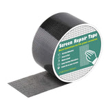 Mosquito Screen Repair Tape, Self-Adhesive Fiberglass Patch for Door & Window Mesh, 5x200cm Strong Fix for Rips & Tears, High-Low Temp Resistant Net Sticker for RV Tent, Easy DIY Solution Black