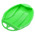 Round Snow Sled Disc for Kids and Adults, Thick Portable Skiing Pad with Anti-Skid Sunk Seat, Versatile Slider for Snow, Grass, and Sand, Comfortable Oversized Handle Design up to 220lbs Green