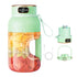 Portable 1200ml Electric Mixing Cup, Stainless Steel & Glass Body, Squeeze Bottle for Protein Shakes, Juices, Gym Drinks, Rechargeable, Airtight Lids, BPA-Free, Multi-Functional Blender Green