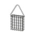 Square Suet Bird Feeder Cage, Heavy-Duty Iron with Protective Coating, Holds One Cake for Nuthatches and Chickadees, Easy-Clean Design, Rust-Resistant Outdoor Hanging Feeder for Backyard Birds Black