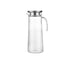 Glass Pitcher with Lid, Easy Clean and Heat Resistance Borosilicate Glass Jug for Hot or Cold Water, Milk, Ice Tea and Juice Beverage, 1 Pcs, 33.8 Oz, 9.44x3.54 9.44" x 3.54" Clear