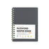 Spiral Password Book with Alphabetical Tabs,Plastic Password Book,Password Book Password Book with Personal Alphabet Label Internet Address and Password Headquarters Password Log, 4.25"x5.7"(Grey) Grey