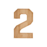 Wooden 2026 Party Supplies Charcuterie Numbers Fillable Decoration,2026 Graduation Fillable Numbers,Number Charcuterie Board Box for Fruit Cheese Platter Candy Cake Plates,Display Candy Snack Tray Number 2