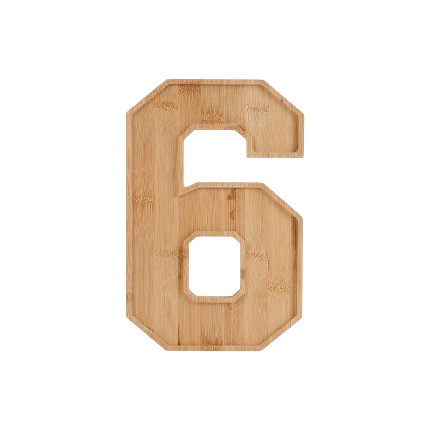 Wooden 2026 Party Supplies Charcuterie Numbers Fillable Decoration,2026 Graduation Fillable Numbers,Number Charcuterie Board Box for Fruit Cheese Platter Candy Cake Plates,Display Candy Snack Tray Number 6
