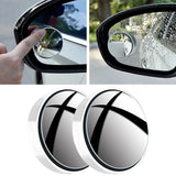 Suction Cup Car Convex Blind Spot Mirror, 2024 New Upgrade Blind Spot Mirror, 360° Wide Angle Side Rear View Mirror, Reversing Auxiliary Blind Spot Mirrors for Cars SUV and Trucks 2PCS White