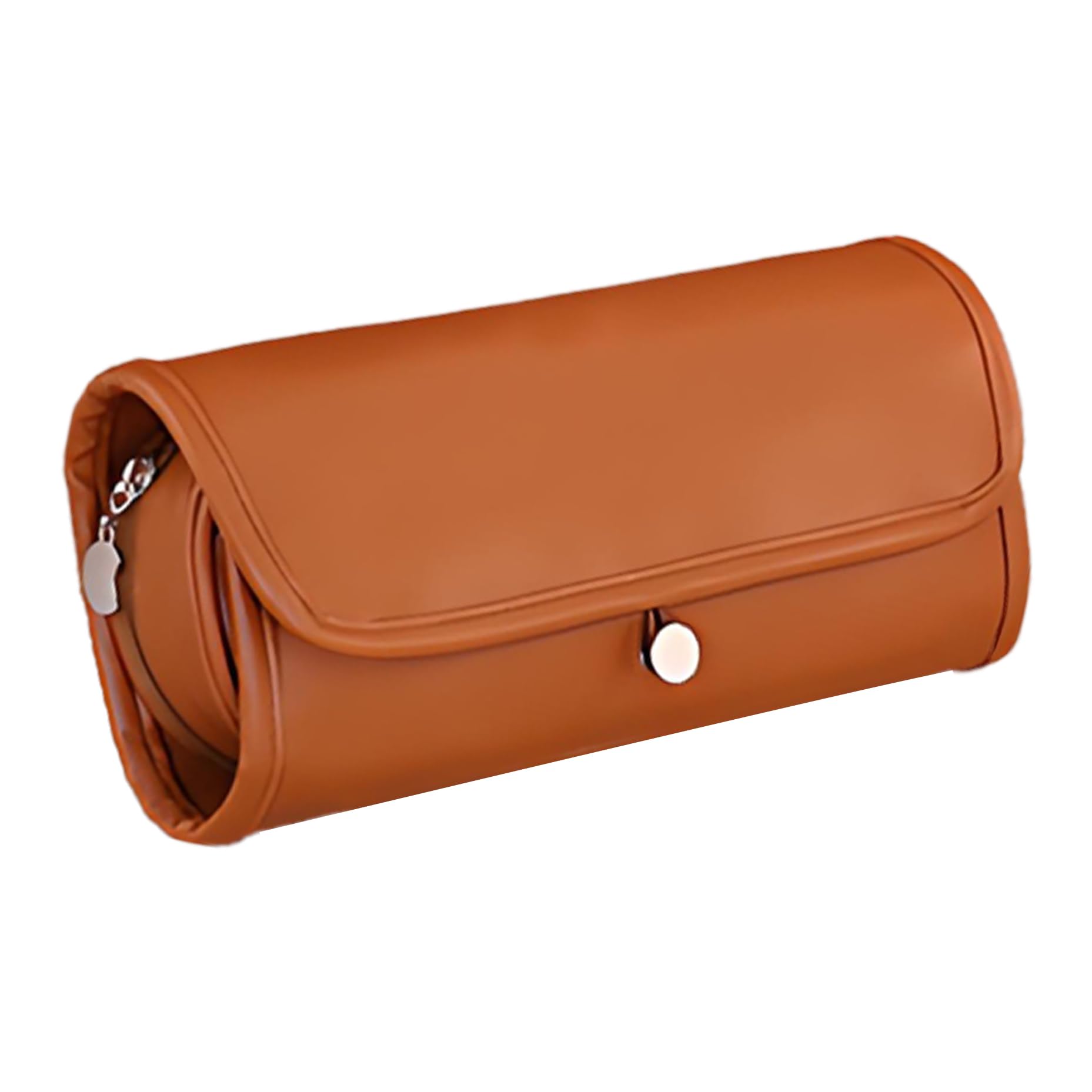 1pcs Toiletry Bag - Makeup Bag - Portable Foldable Makeup Bag, Multi-Compartment Cosmetic Box, Waterproof Travel & Daily Storage Bag Made of PU Leather