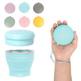 1pcs Water Bottle - Collapsible Cup - Silicone Collapsible Travel Mug, Reusable, Portable, Foldable Design, Outdoor, Hot and Cold Drinks, Hiking, Camping