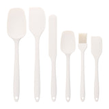 Baking - Silicone Spatulas - Set of 6 Silicone Spatulas, Heat Resistant up to 600°F, Food Safe, BPA Free, Flexible, Suitable for Frying Eggs, Burgers and Pancakes