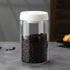 Glass Storage Containers - Storage Tin - Modern, manual vacuum storage tank made of borosilicate glass with moisture-proof lid for kitchen coffee condiments