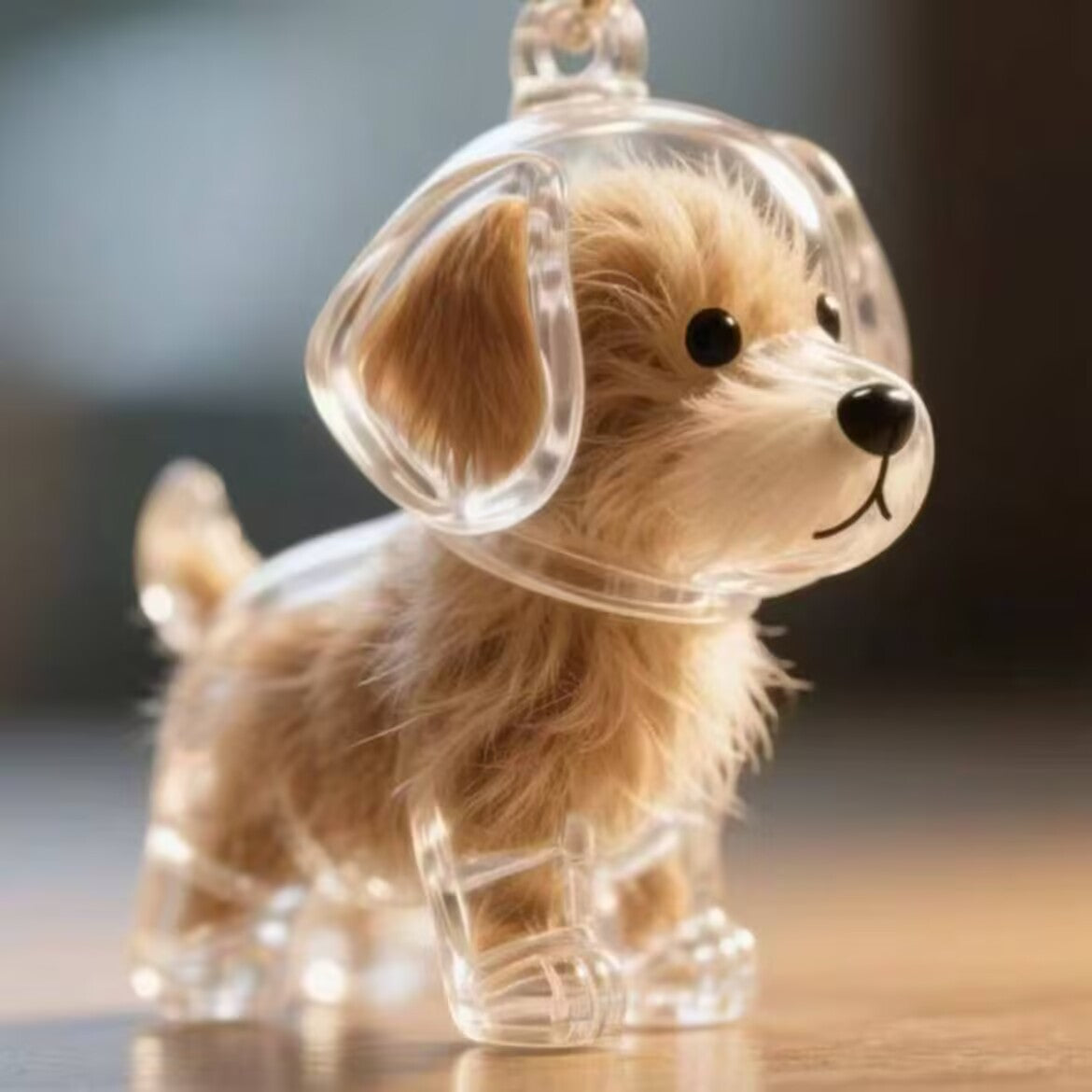 Keychain - Memory Capsule Pendants - Dog Hair Collection - DIY - 1 piece