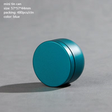 Tea Box - Portable Mini Tea Caddy, Large Tea Storage Container, Small Round Tin Coffee Caddy
