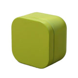 Tea box - Square tin container, tea caddy, metal candy box