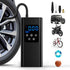 Bicycle pump - Portable digital air pump for cars, handy and wirelessly rechargeable, suitable for motorcycles, bicycles, boats and car tires.