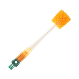 Bottle Brush - Dishwashing Brush - Straw Brush - Bottle Cleaner - Drinking Bottle - Thermos Cup - Cup Cleaner - Crevice Brush - Kitchen Accessories - Multifunctional - Orange - 1 Piece