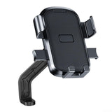 Bicycle Phone Holder - Universal - Shock and Vibration Protection - Bicycle/Motorcycle/Scooter/ATV - Phone Stand - Smartphone Holder - 360 Degree Rotatable - Black