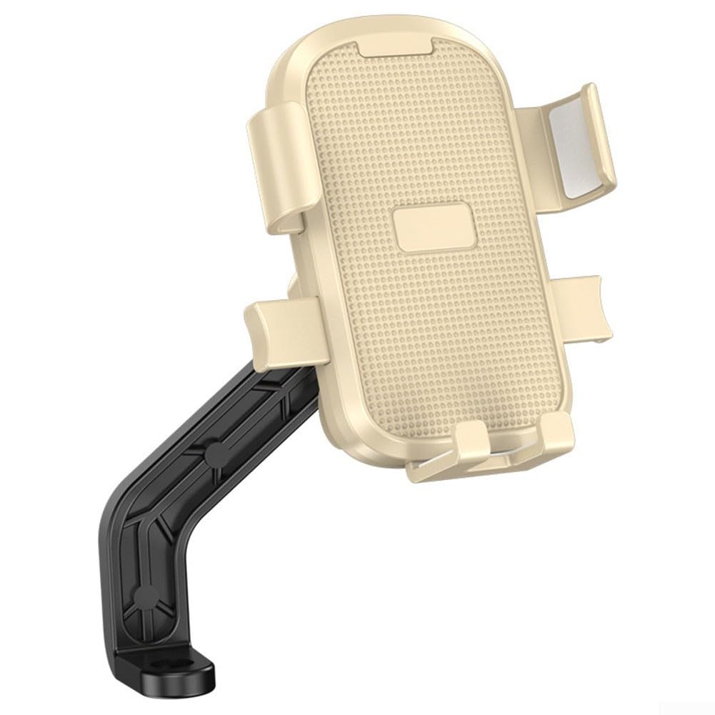 Bicycle Phone Holder - Universal - Shock and Vibration Protection - Bicycle/Motorcycle/Scooter/ATV - Phone Stand - Smartphone Holder - 360 Degree Rotatable - Yellow