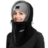 Balaclava - Ski Mask - Neck Warmer - Winter Hat - Fleece Hat - Neck Scarf - Hooded Hat - Balaclava - Windproof Hat - Thermal Hat - Women's Winter Hat - Men's Ski Mask - Warm Hat - Fleece Scarf - Face Mask - Motorcycle Hat - Black - 1 Piece