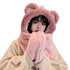 Winter Hat - Scarf - Mittens - 3 in 1 Set - Teddy Hat - Women&