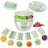 Vegetable Slicer - Salad Spinner - Mandoline - Salad Spinner - Multifunctional Vegetable Slicer - Vegetable Cutter Set - Grater - Kitchen Aid - Kitchen Utensil - Julienne Slicer - Vegetable Grater - Kitchen Gadget - Shredder - Mint Green - Lettuce Slicer 