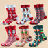Christmas Socks - Ugly Christmas Socks - Funny Socks - Santa Claus - Reindeer - Snowman - Snowflake - Printed Socks - Christmas Gift - Women&