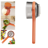 Peeler with collecting tray - Potato peeler - Vegetable peeler - Fruit peeler - Paring knife - Apple peeler - Cucumber peeler - Kitchen utensils - Peeler with container - Kitchen tools - Asparagus peeler - Stainless steel - Peeling knife - Orange - 1 piec