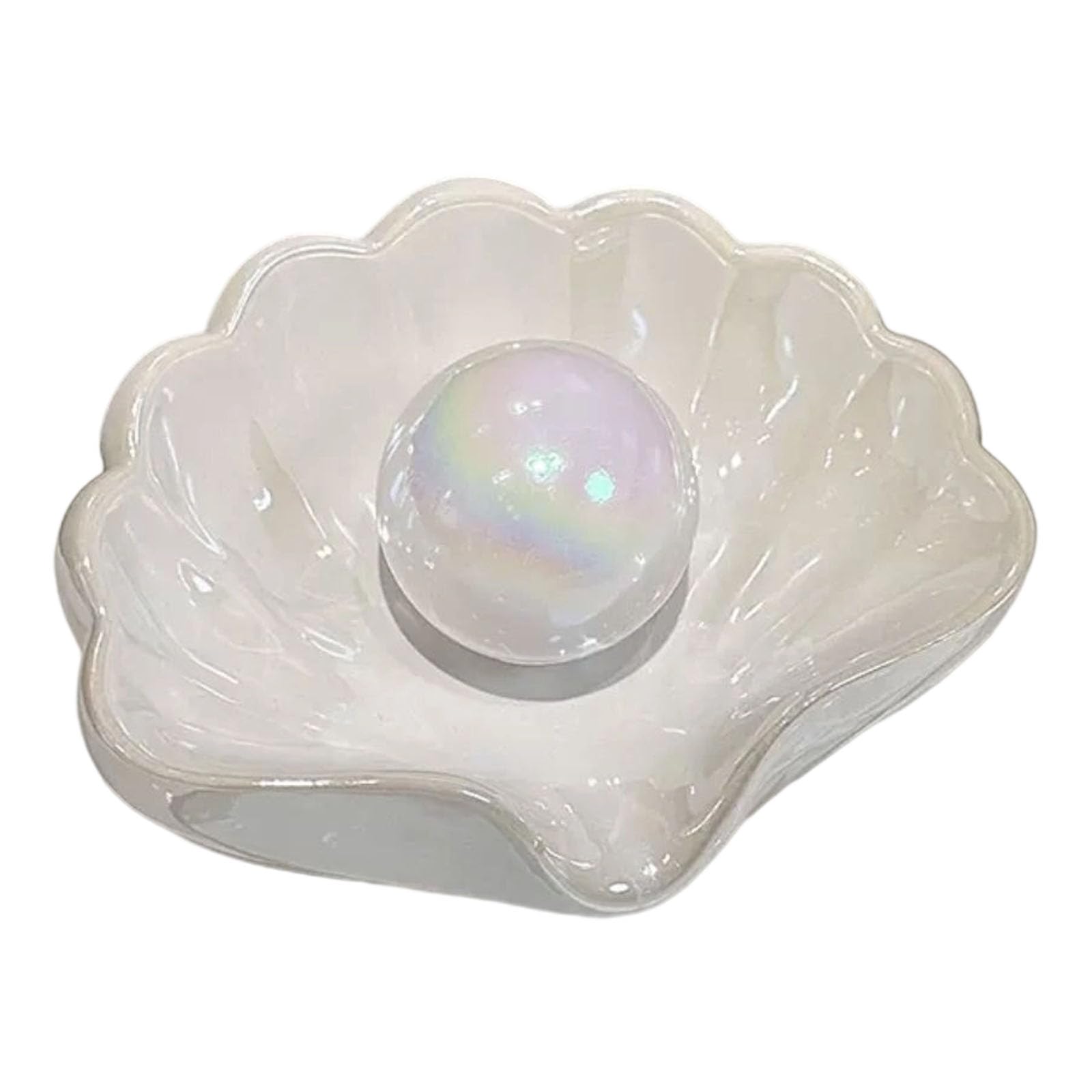 Soap Dish Shell - Soap Holder - Soap Dish - Bathroom Accessories - Jewelry Dish - Toilet Furnishings - Storage Dish - Home Decoration - Key Tray - Make Up Sponge Holder - Luxury Bathroom Interior - Gift Tip - Mother of Pearl White - 1 Piece