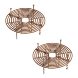 Plant Protector - Flower Pot Grid - Anti-dig Mat - Root Protection - Cat-Repellent Grid - Ground Cover Plant - Flower Pot Security - Gardening - Pet-Proof - Protection Against Cats - Plant Grid - Ground Grid - Brown - 2 Pieces