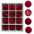 Christmas Ball Set - Velvet Christmas Balls - Unbreakable Christmas Decorations - Velvet Pendants - Christmas Tree Decorations - Luxury Christmas Decorations - Christmas Tree Pendants - Plastic Balls - Atmospheric Decoration - Christmas Ornaments - Dark R