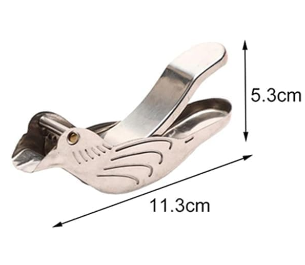 Lemon Squeezer - Manual Citrus Juicer - Lime Squeezer - Hand Squeezer - Kitchen Gadgets - Lemon Squeezer - Bird - Fruit Squeezer - Cocktail Accessories - Tableware - Gift - Orange Squeezer Hand - Stainless Steel - Silver - 1 Piece