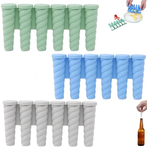 Ice cube tray - ice cubes - 6 ice cubes - ice cube makers - Kitchen utensils - ice cube tray with lid - silicone ice cube tray - silicone ice cubes - silicone - silicone mold - silicone kitchen utensils - Gray - Blue - Green - 3 pieces