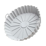 Baking - Baking supplies - Airfryer baking - Baking tray - Kitchen utensils - Baking pan - Cake moulds - Silicone baking moulds - Silicone baking mat - Silicone mould - Silicone kitchen utensils - Gray - Round baking tray - 1 piece