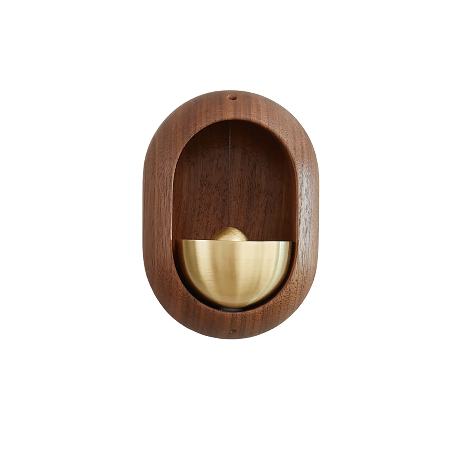 Doorbell - Wireless Doorbell - Wooden Doorbell - Magnetic Wall Sticker - Vintage Wooden Doorbell - Vintage - With Copper Bell - Living Room Decoration - Bedroom Decoration - Wall Decoration - Christmas Gifts - Christmas Gifts for Adults - 1 Piece